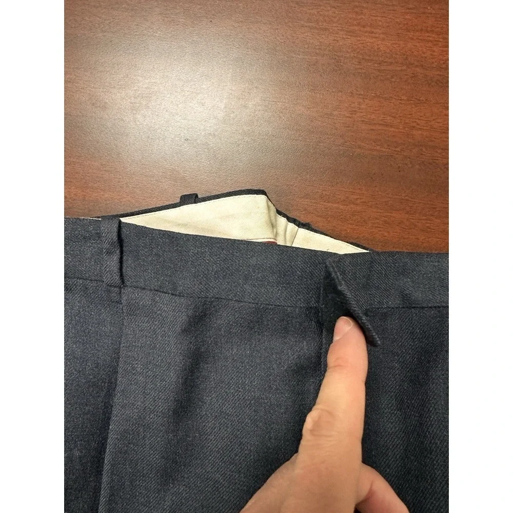 Club International Pure Virgin Wool‎ Slacks Mens Size 36x30 Dress Pants FLAWS